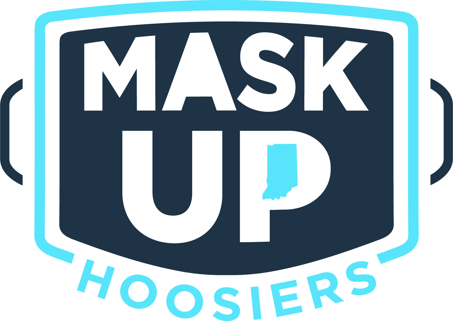 Mask Up Hoosiers Logo